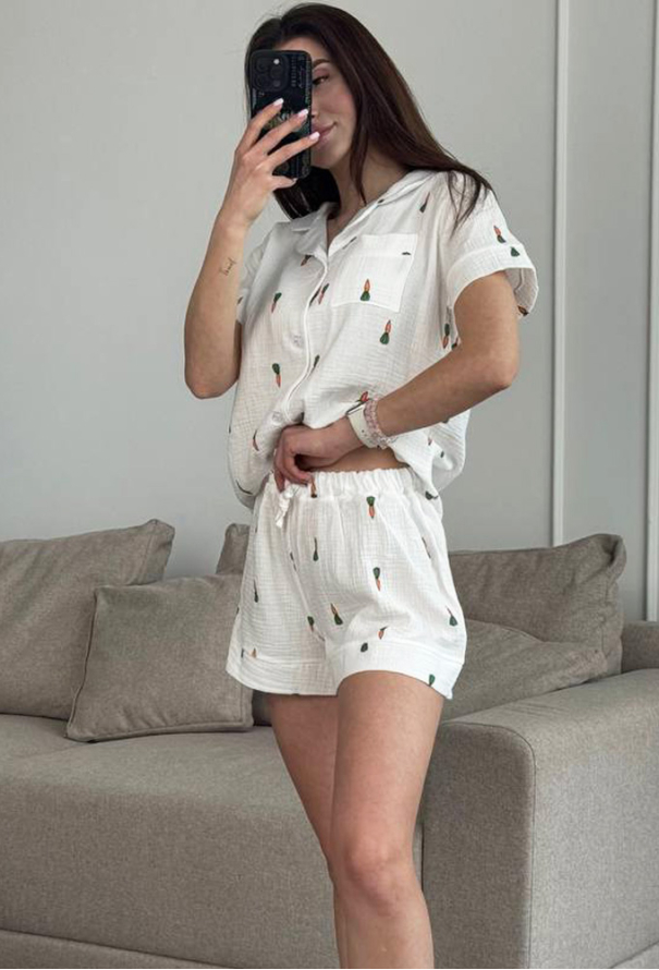 Піжама жіноча муслінова V.Velika 102-22MV фото