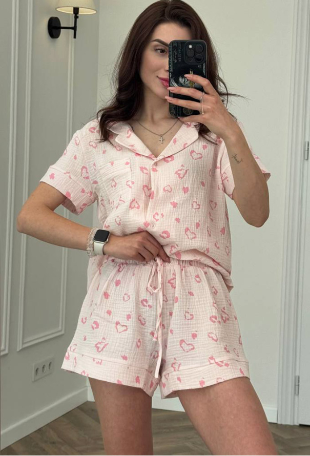 Піжама жіноча муслінова V.Velika 102-22NR фото