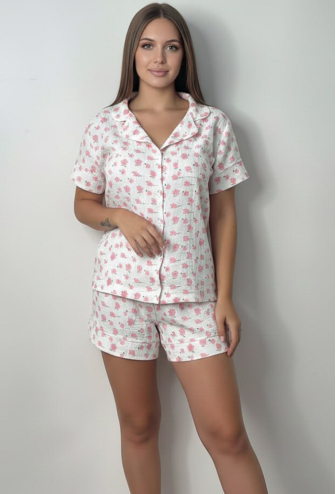 Піжама жіноча муслінова V.Velika 102-22RZK