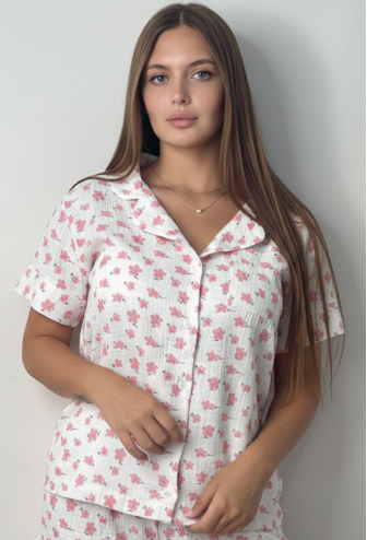 Піжама жіноча муслінова V.Velika 102-22RZK