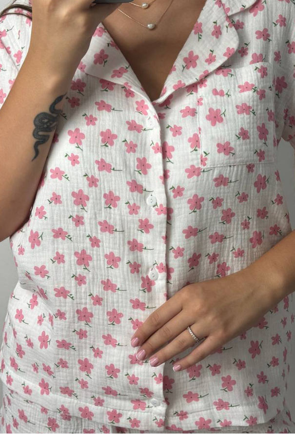 Піжама жіноча муслінова V.Velika 102-22RZK фото