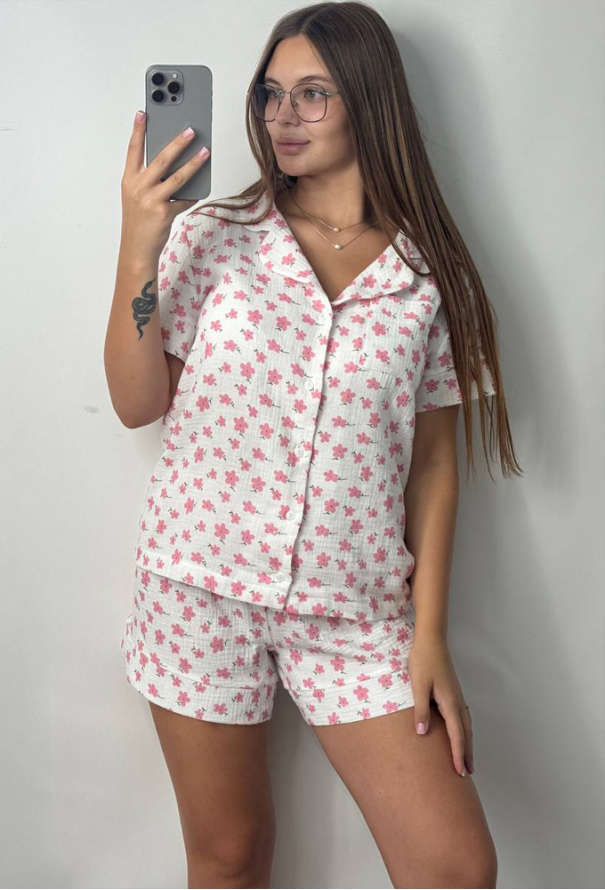 Піжама жіноча муслінова V.Velika 102-22RZK фото