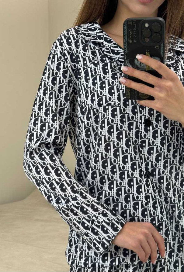 Пижама женская шелковая V.Velika 142-23DR фото