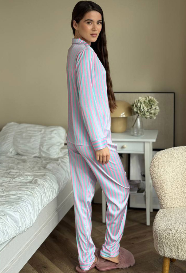 Пижама женская шелковая V.Velika 142-23BR фото