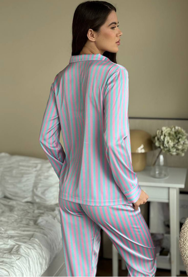 Пижама женская шелковая V.Velika 142-23BR фото