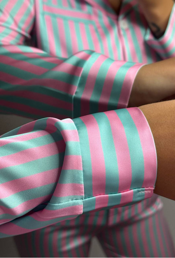 Пижама женская шелковая V.Velika 142-23BR фото