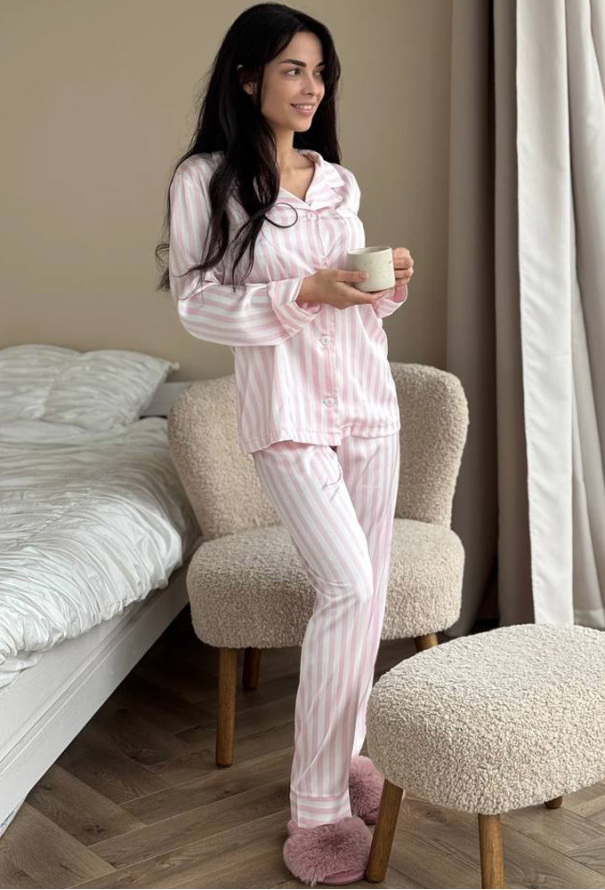 Пижама женская шелковая V.Velika 142-23R фото