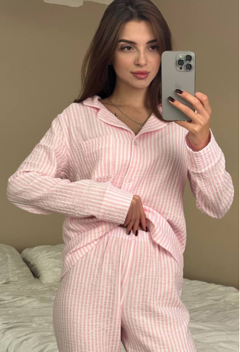 Пижама женская муслиновая V.Velika 143-23RZS