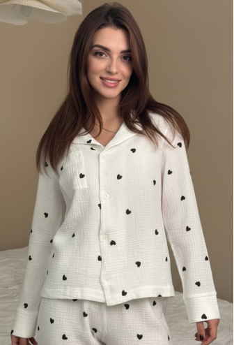 Пижама женская муслиновая V.Velika 143-23CHS