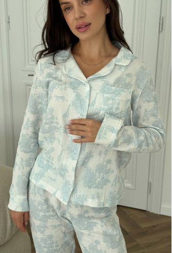 Пижама женская муслиновая V.Velika 143-23SND