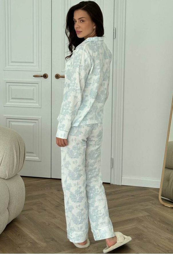 Пижама женская муслиновая V.Velika 143-23SD фото