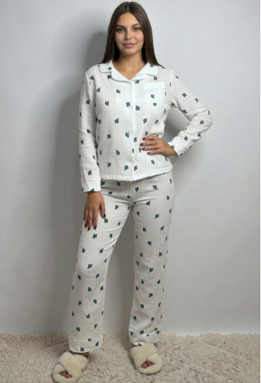Піжама жіноча муслінова V.Velika 143-23KT