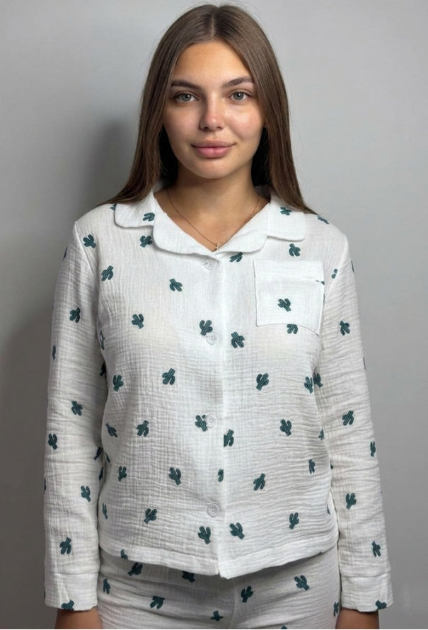 Пижама женская муслиновая V.Velika 143-23KT фото