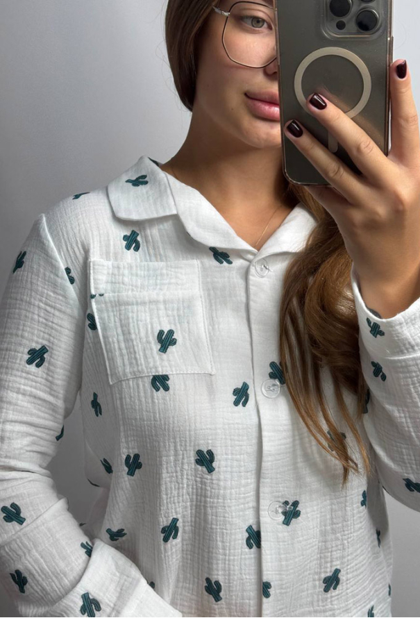 Пижама женская муслиновая V.Velika 143-23KT фото