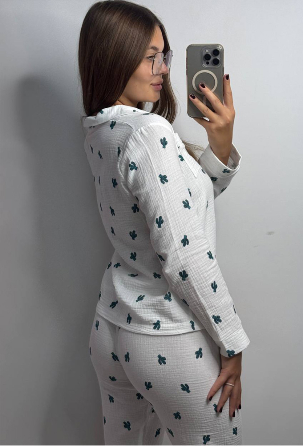 Пижама женская муслиновая V.Velika 143-23KT фото