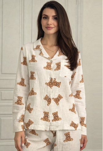 Пижама женская муслиновая V.Velika 143-23VD