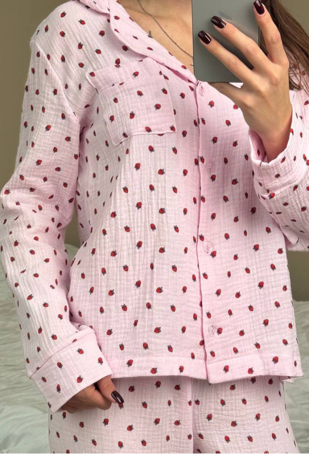 Пижама женская муслиновая V.Velika 143-23RZS фото