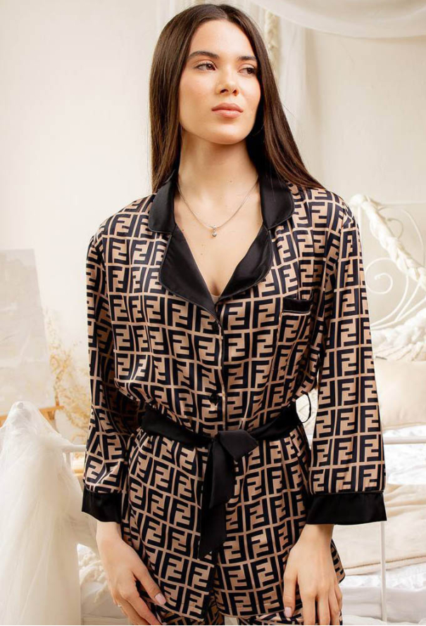 Пижама женская шелковая V.Velika 148-23F фото