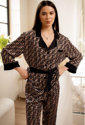 Пижама женская шелковая V.Velika 148-23F