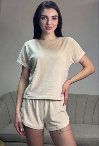 Пижама женская велюровая V.Velika 153-23KR