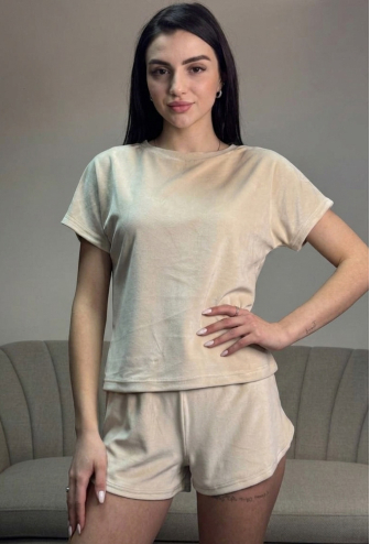 Пижама женская велюровая V.Velika 153-23KR