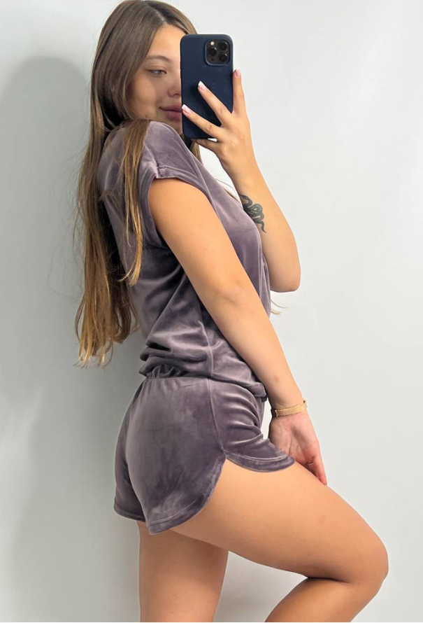 Пижама женская велюровая V.Velika 153-23SH фото