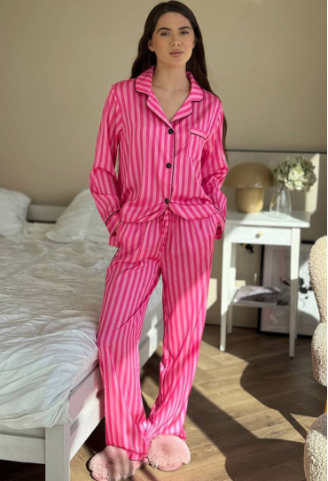 Пижама женская шелковая V.Velika 166-24MCK