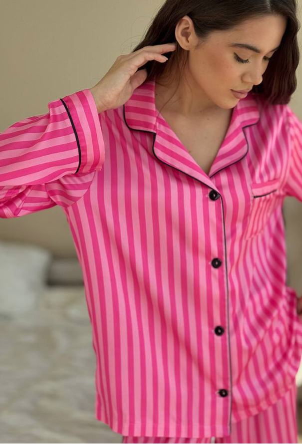 Пижама женская шелковая V.Velika 166-24MCK фото