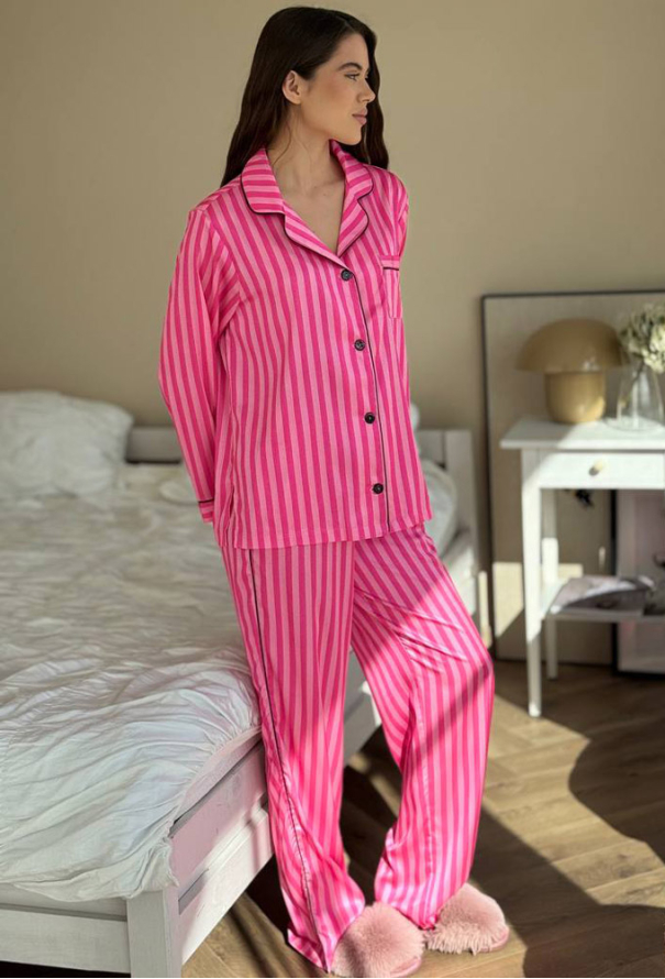 Пижама женская шелковая V.Velika 166-24MCK фото