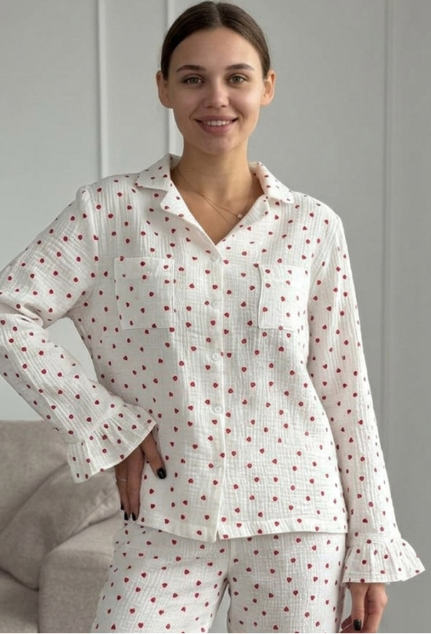 Пижама женская муслиновая V.Velika 185-24BKS фото