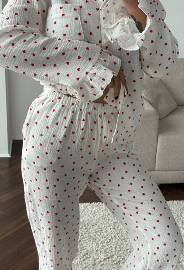 Пижама женская муслиновая V.Velika 185-24BKS фото