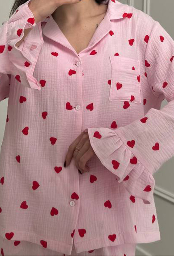 Пижама женская муслиновая V.Velika 185-24RKKS фото