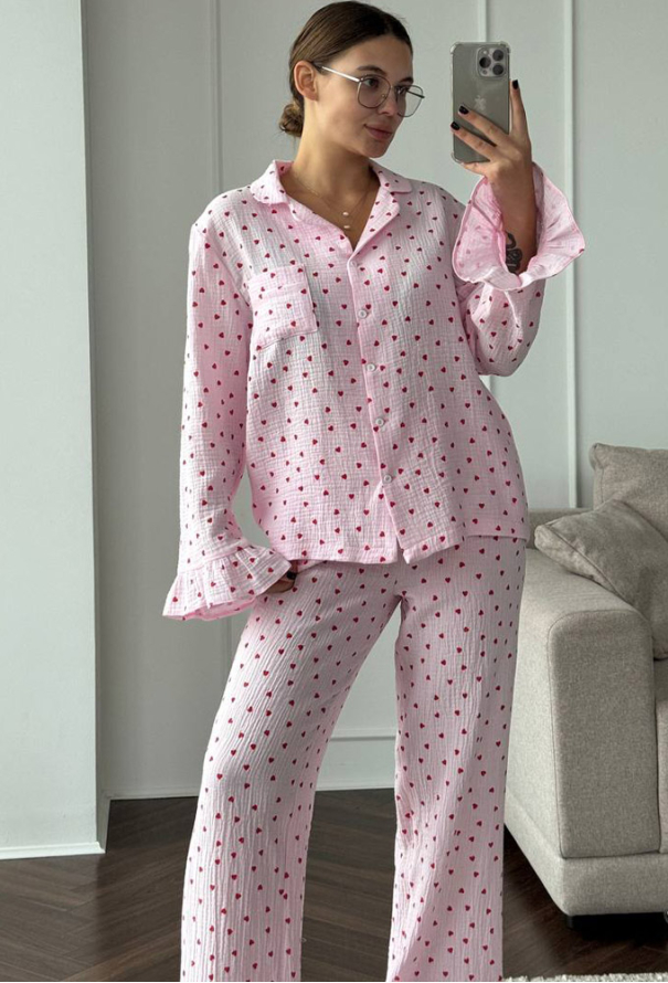 Пижама женская муслиновая V.Velika 185-24RMCS фото