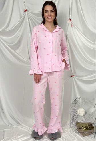 Пижама женская муслиновая V.Velika 185-24RRS