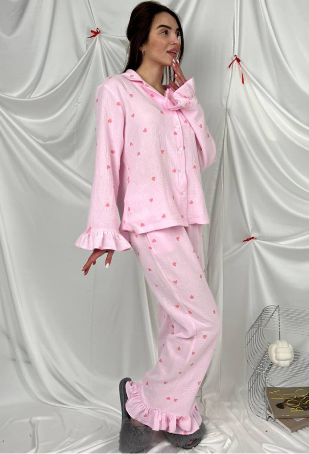 Пижама женская муслиновая V.Velika 185-24RRS фото