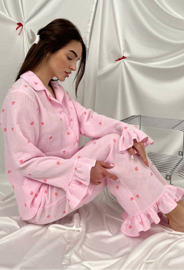 Пижама женская муслиновая V.Velika 185-24RRS фото