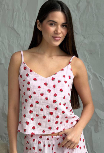 Пижама женская муслиновая V.Velika 231-24RPL