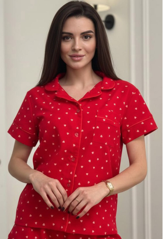 Пижама женская фланелевая V.Velika 244-24CHS