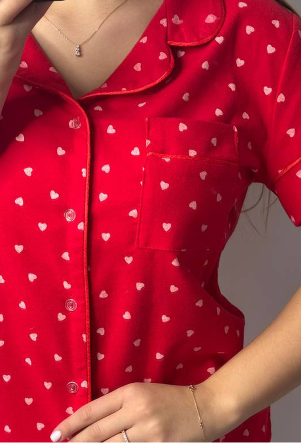 Пижама женская фланелевая V.Velika 244-24CHS фото