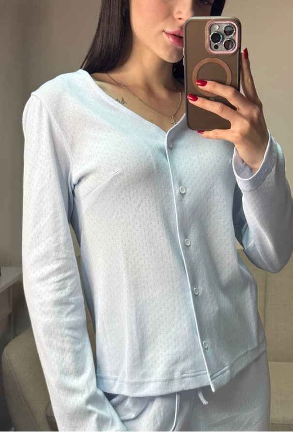 Пижама женская трикотажная V.Velika 277-25BL2 фото