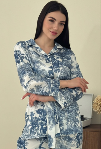Пижама женская шелковая V.Velika 280-25DSS