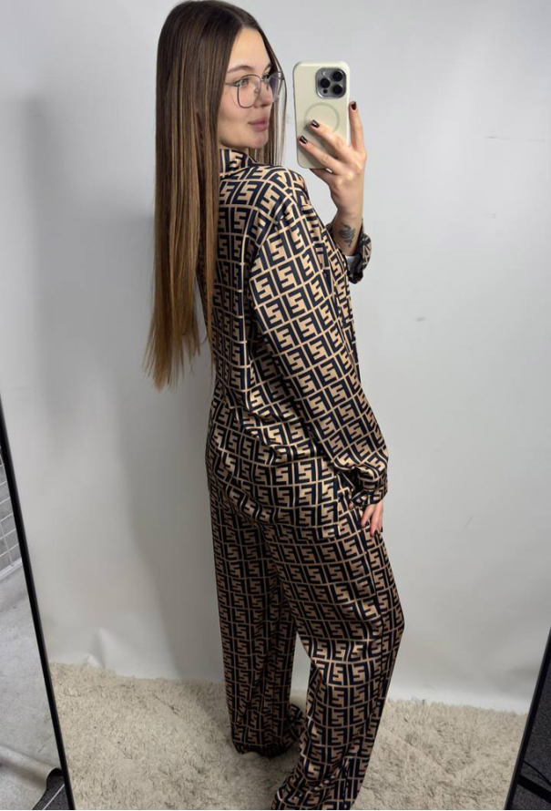 Пижама женская шелковая V.Velika 280-25F фото