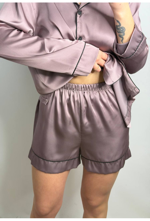 Пижама женская комплект шелк V.Velika 281-25MBK фото