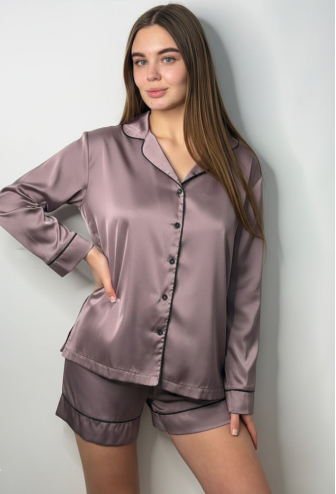 Пижама женская комплект шелк V.Velika 281-25MBK