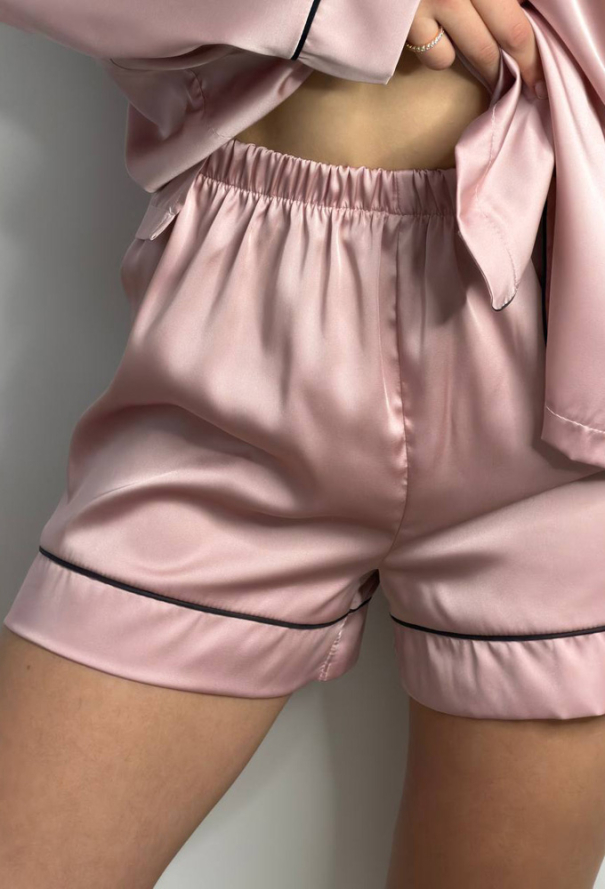 Пижама женская комплект шелк V.Velika 281-25PBK фото