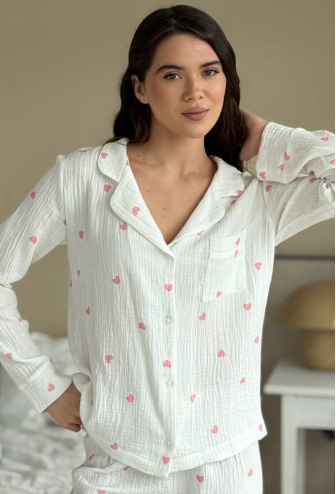 Пижама женская муслиновая V.Velika 143-23WRS