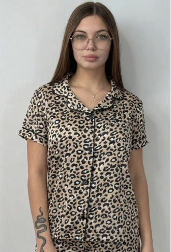 Пижама женская шелковая V.Velika 170-24-2