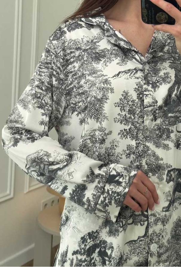 Піжама жіноча сатинова V.Velika 251-25DC фото