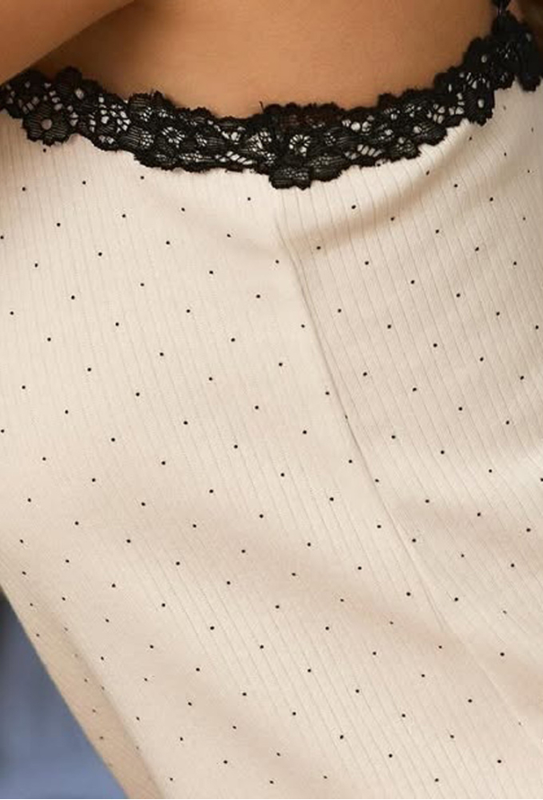 Пижама женская хлопок рубчик Flirty Dot Your Touch FD-7063 фото