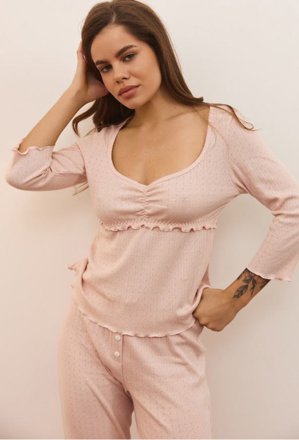 Пижама женская трикотажная Sandra Your Touch SN-7034 фото